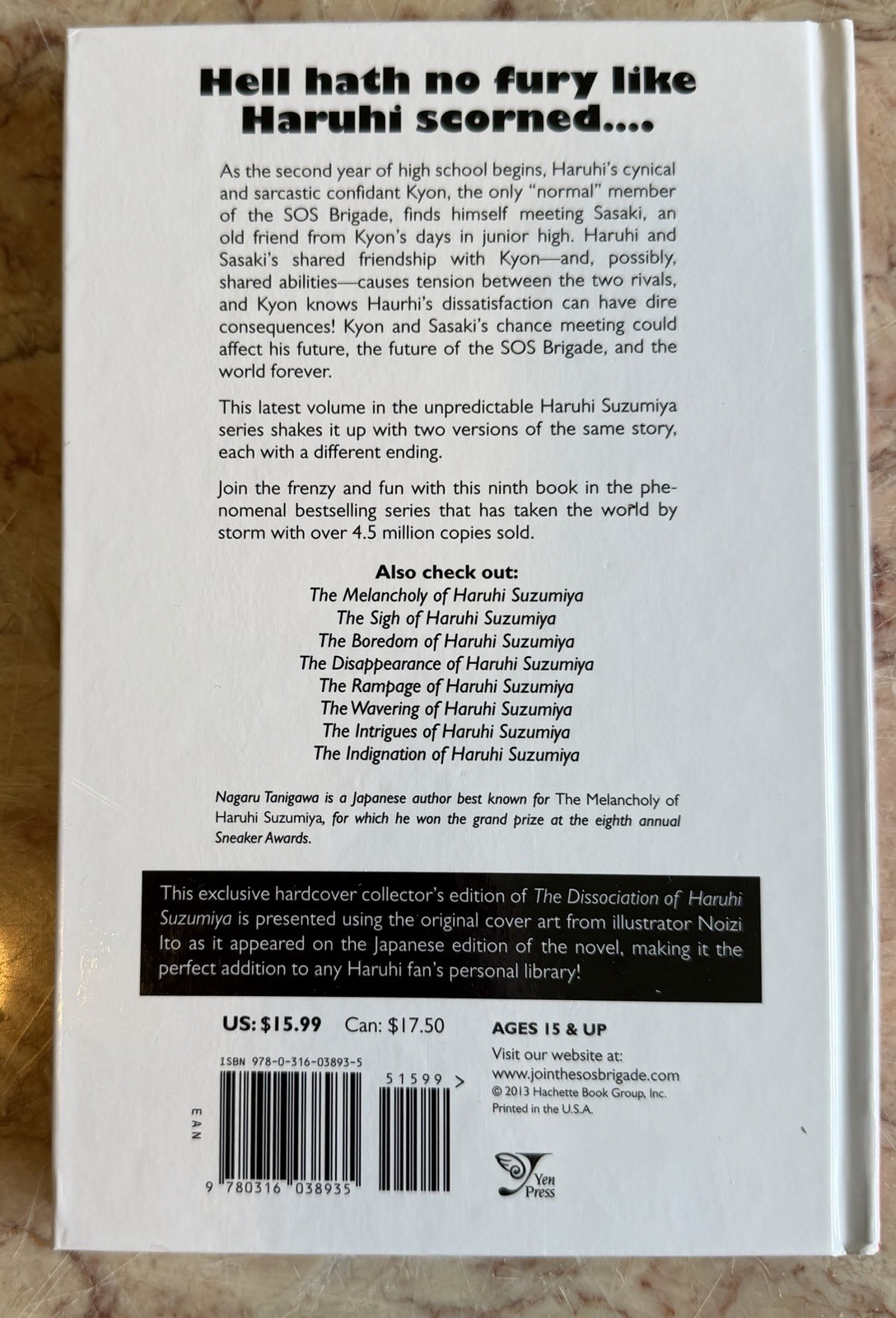 The Dissociation of Haruhi Suzumiya Vol. 9 Hardcover Light Novel Nagaru Tanigawa