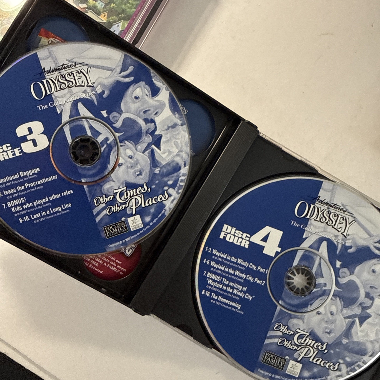 4 CD Sets (12 CDs)Adventures In Odyssey Focus On Family Audio Drama, 48 Episodes