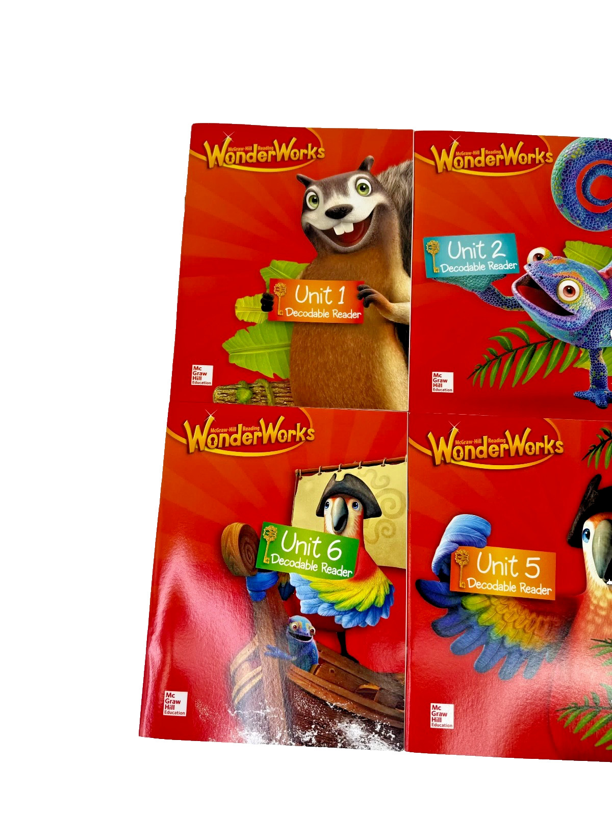 Reading WonderWorks Decodable Reader Grade 1 (First) Units 1-6 Paperback NEW!