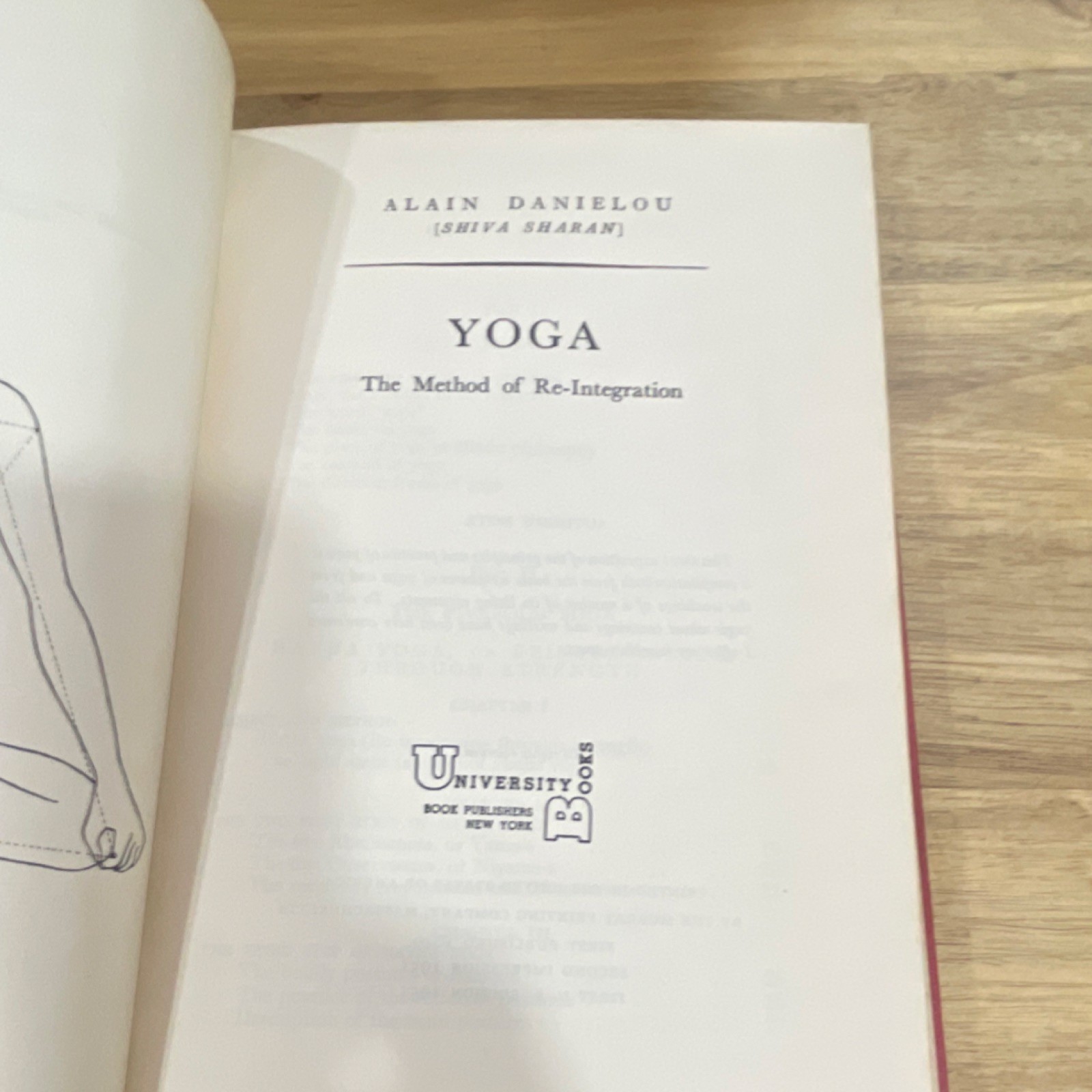 Alain Daniélou Yoga University Books 1st US Edition 1955 Hardcover