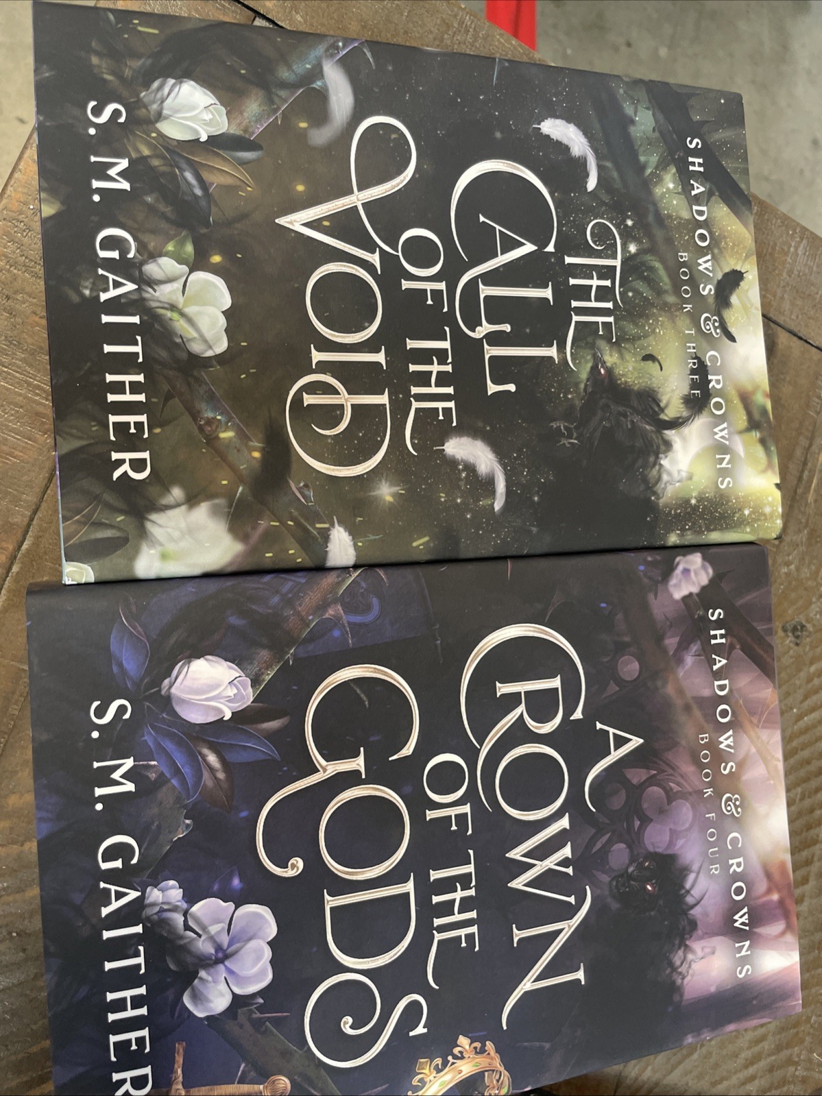 SIGNED Shadows and Crowns Complete Series by S. M. Gaither HC w/ DJ / FANTASY
