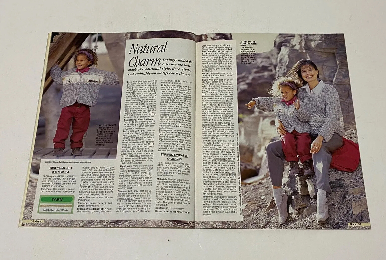 Vintage ANNA Burda Knitting & Needlecrafts Magazine AUG 2000,Creative Projects