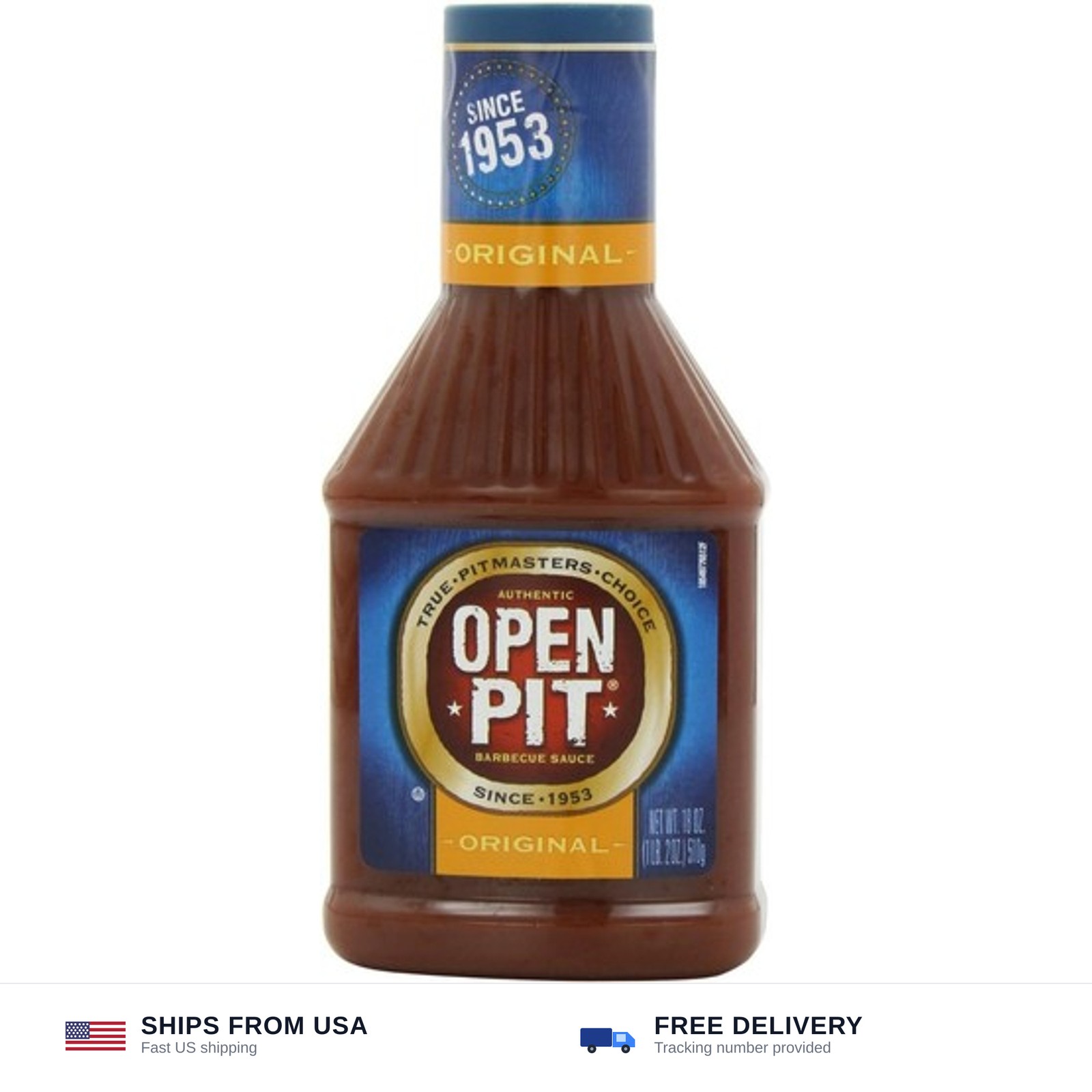 Open Pit Barbecue Sauce Original 18 Oz – 4 Pack – 18 fl oz (Pack of 4)