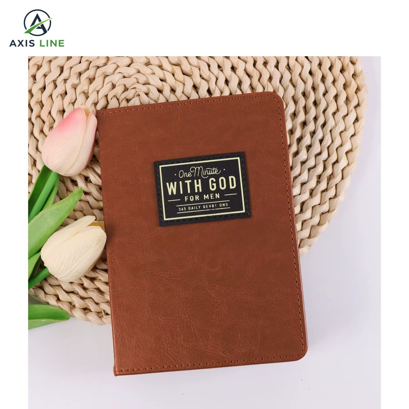 One Minute with God for Men 365 Devotions NEW Faux Leather Devotional Book