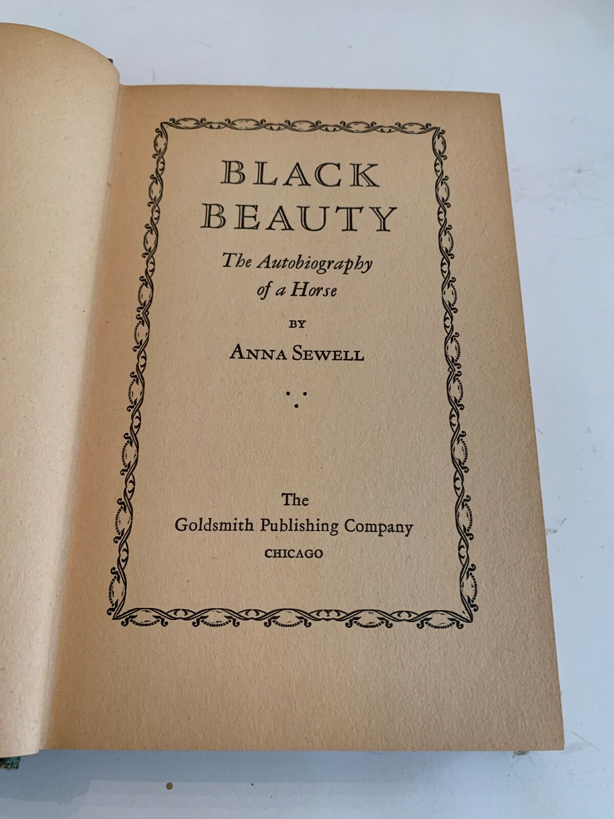 circa 1940’s Black Beauty by Anna Sewell Hardcover With Dust Jacket