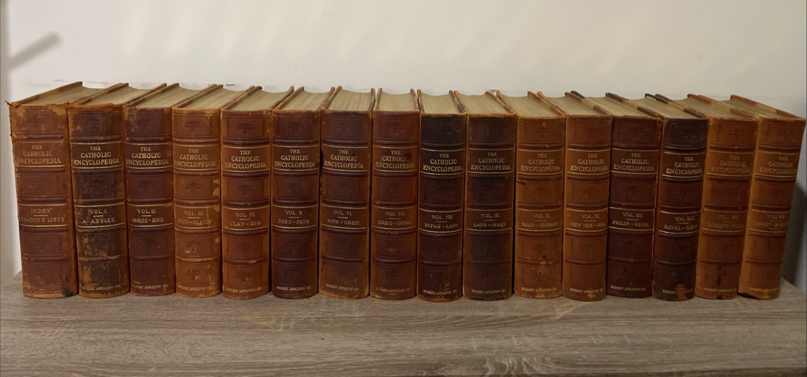 Complete 15 Volume Set – Vintage The Catholic Encyclopedia: Vol I-XV & Index