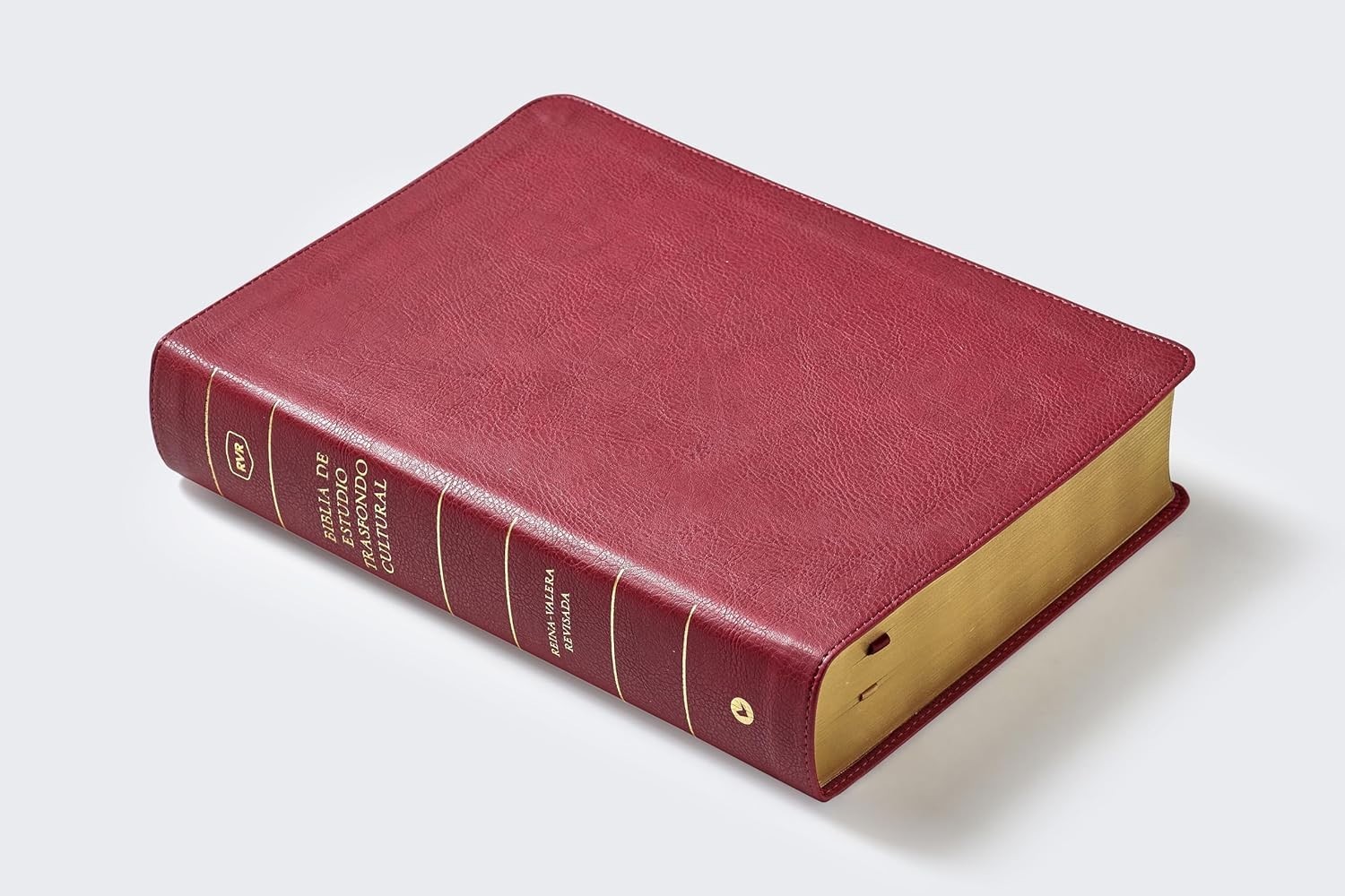 RVR, Biblia de Estudio Trasfondo Cultural, Leathersoft, Rojo Vino, Interior a…