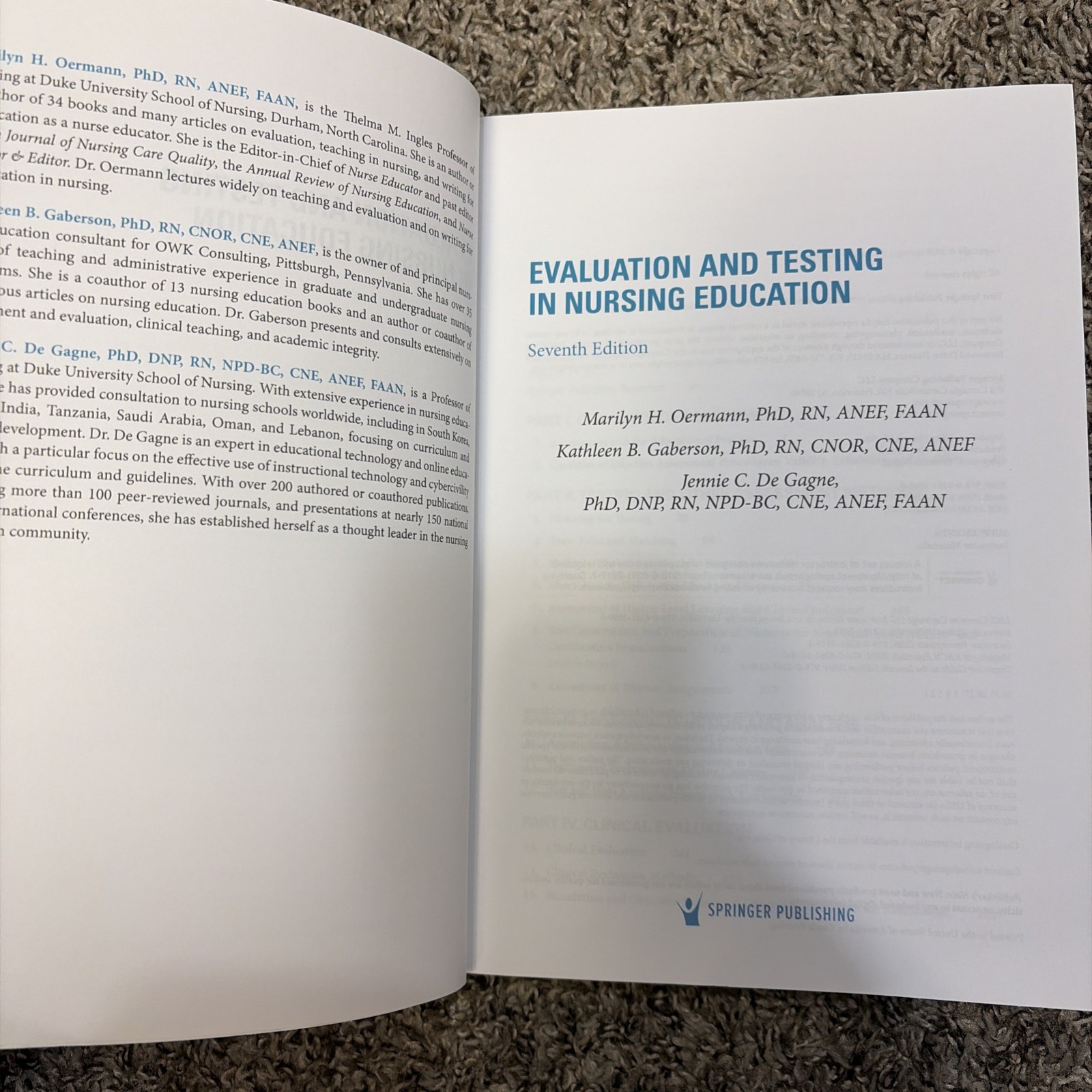 Evaluation and Testing in Nursing Education by Marilyn Oermann, 7 Ed, Paperback