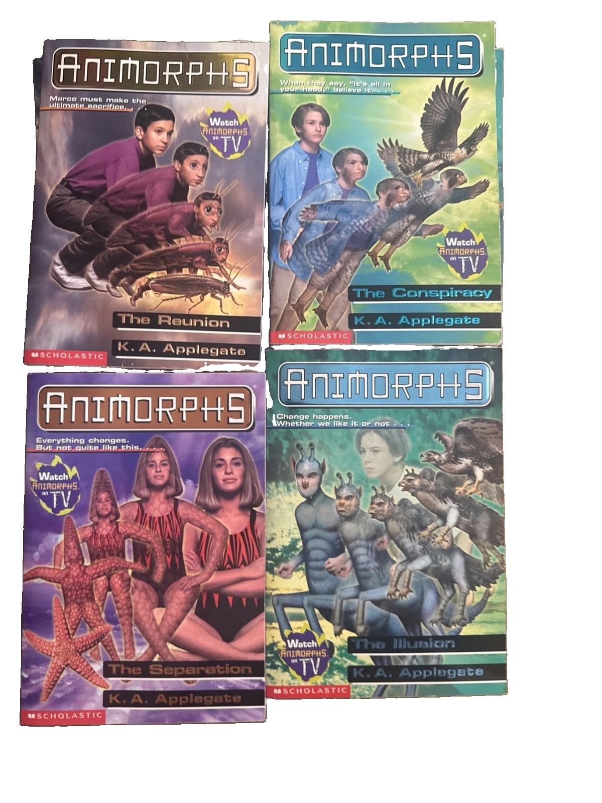 Lot of 14 Book Animorphs by K.A. Applegate 1, 3-13, 15 + Andalite Chronicles