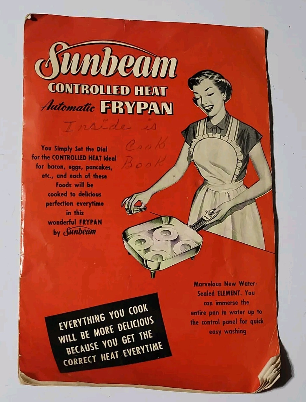 Sunbeam – Automatic Electric Frypan – Owners Manual – Vintage