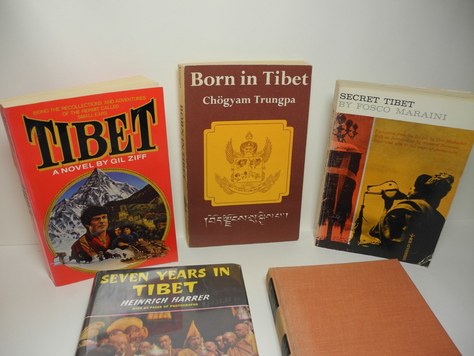 TIBET Tibetan History Vintage Book Lot Buddhism Art Philosophy Custom Old Photos