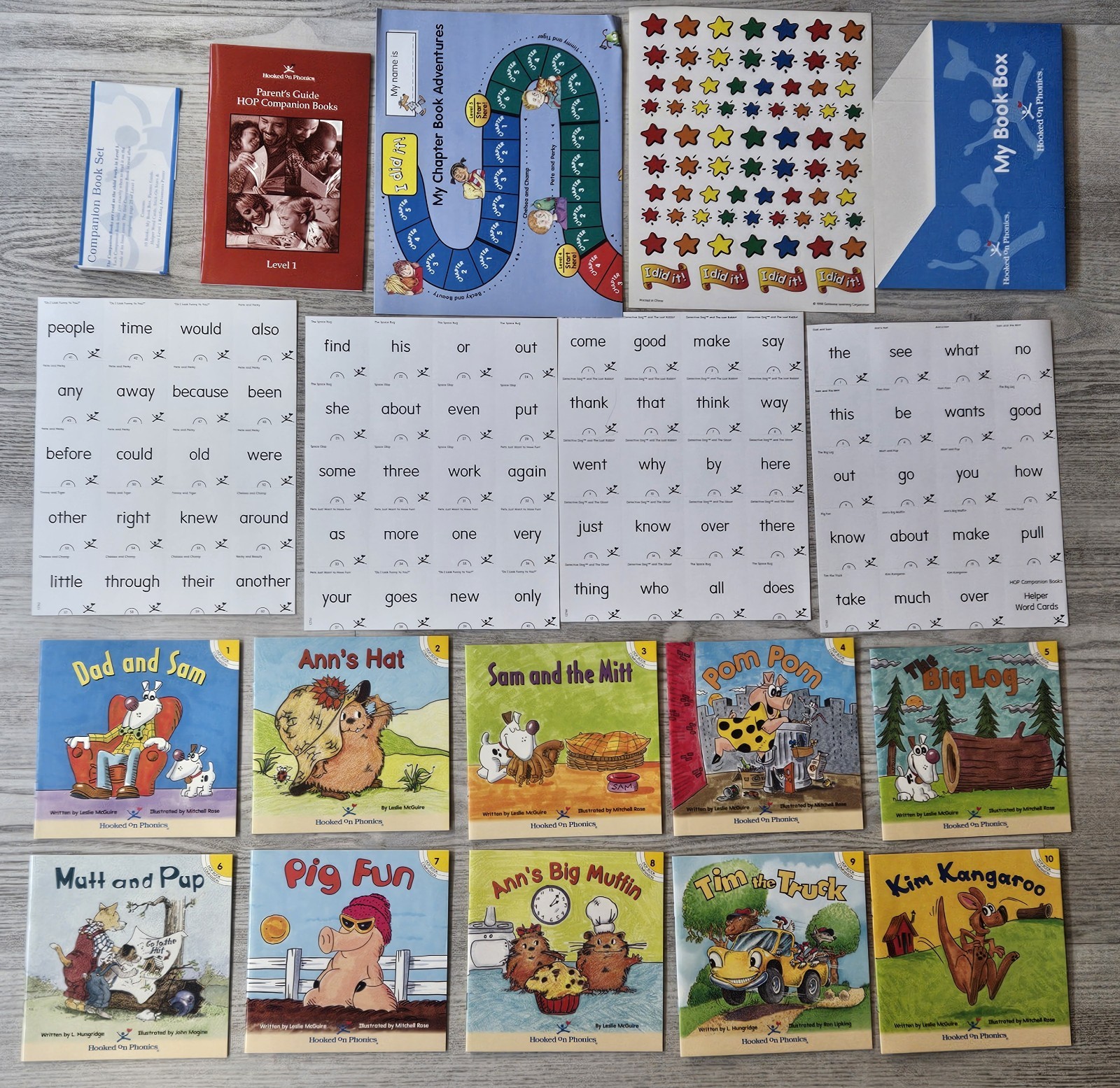 Hooked on Phonics Learn To Read Books Set Levels 1 – 5 Parent Kit Homeschool