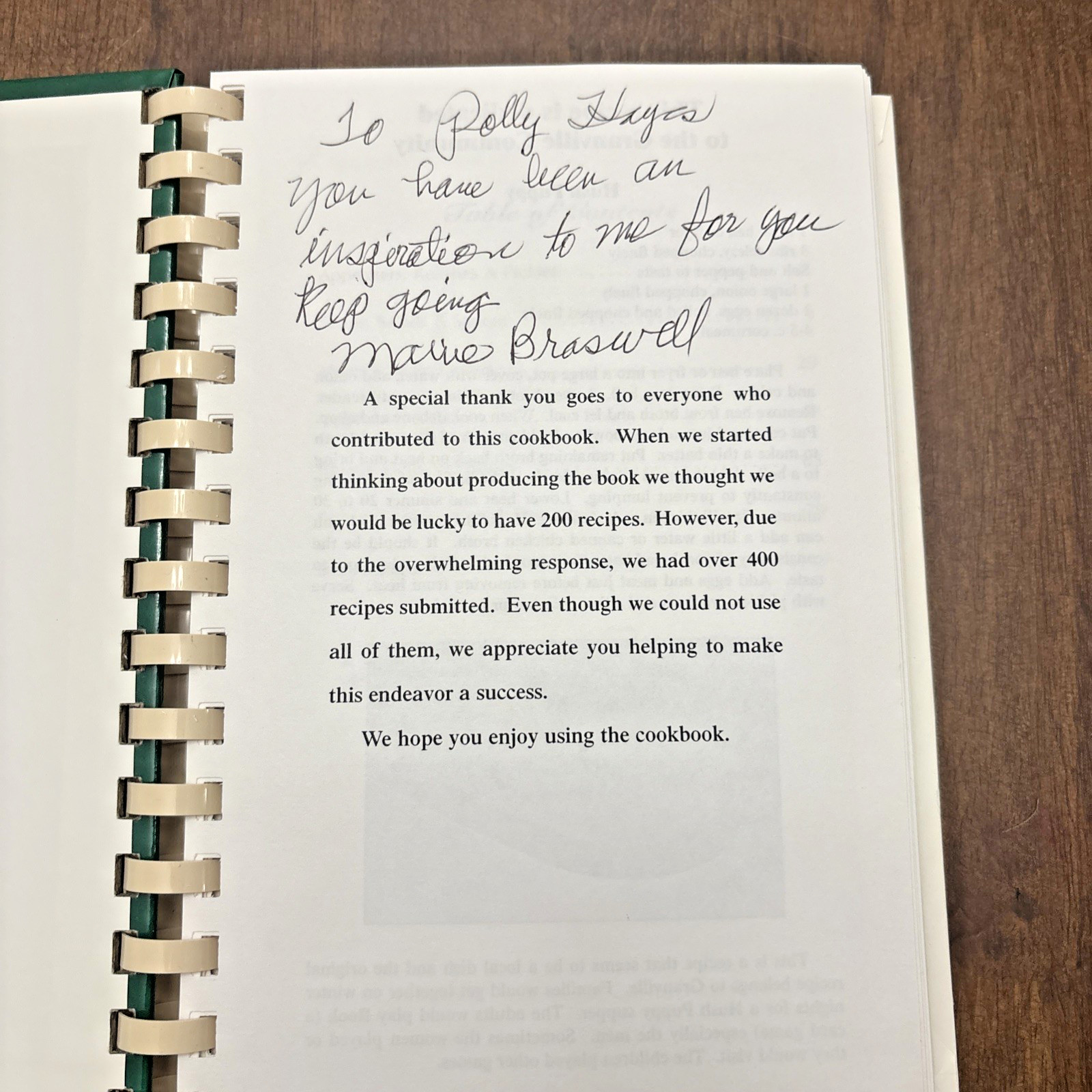 Cookbook Historical Recipes of Granville Tennessee TN Recipes 144 Pages