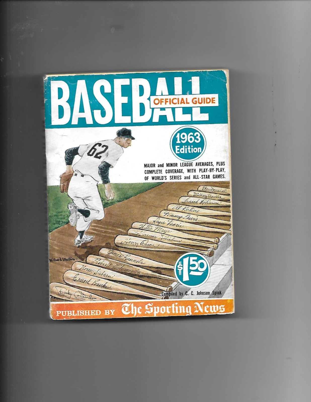 1963 SPORTING NEWS OFFICIal BASEBALL GUIDE.1st. Ed, 448 Pages, Ill., CLEAN Copy