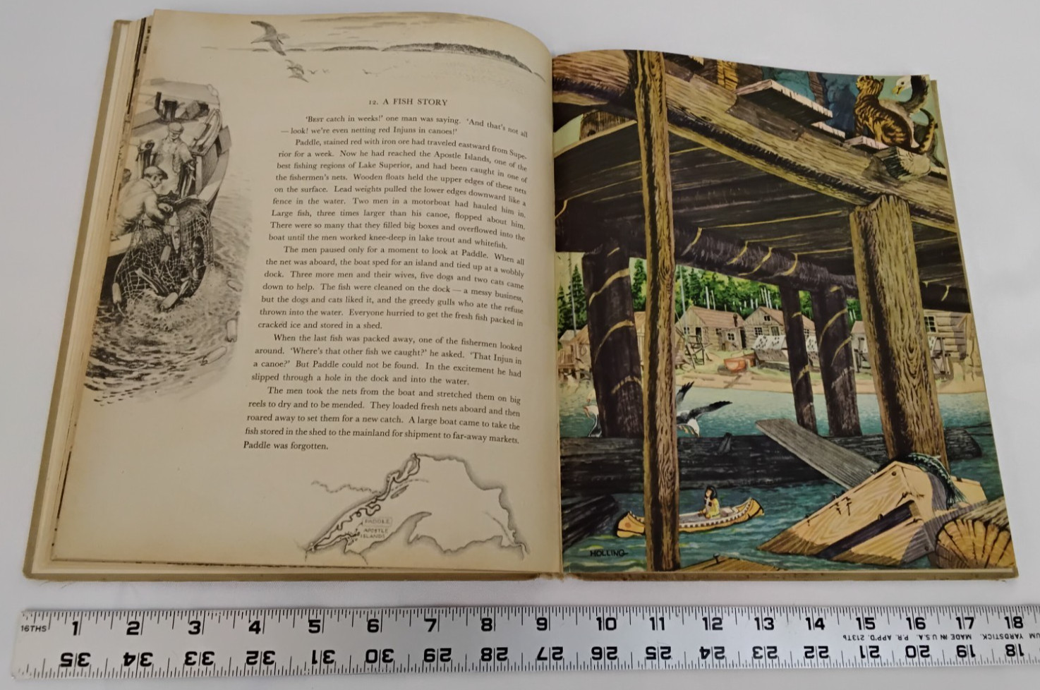 Paddle-to-the-Sea Holling Clancy Holling Missing Dust Jacket #B1138