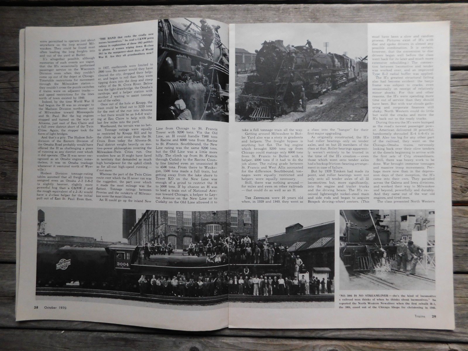 1970 ‘Trains Magazine’ Hiawatha, Thule, Zeppelins, NYC, Flagler 58 Pages EVC!