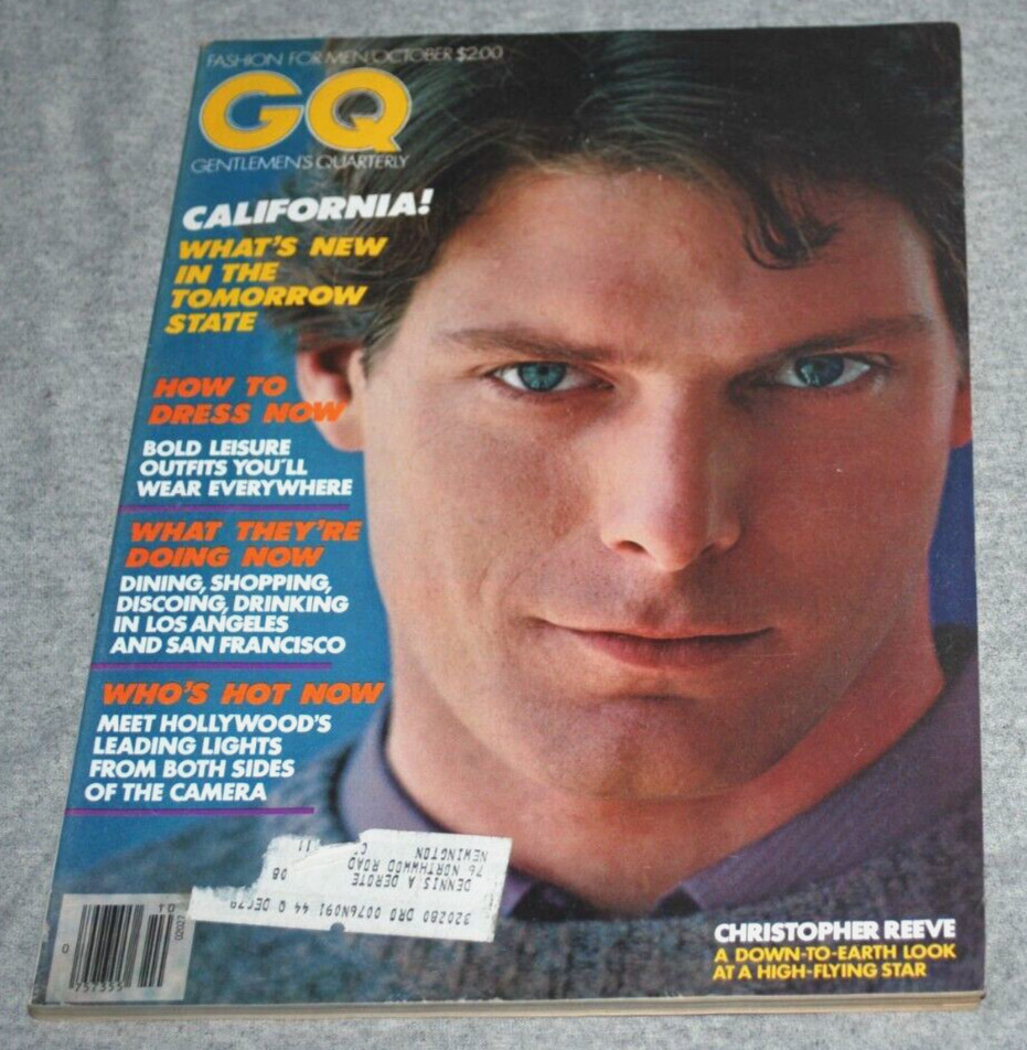 GQ MAGAZINE – Christopher Reeve cover – October 1979