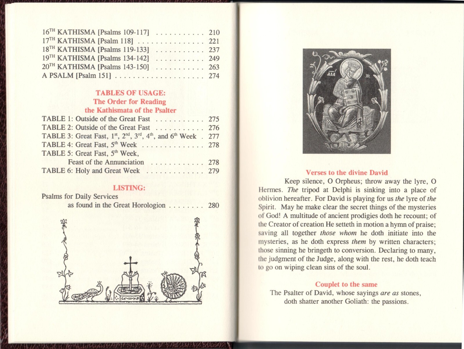 The Orthodox Psalter: the Psalterion According to the Seventy (Pocket Sized)-NEW
