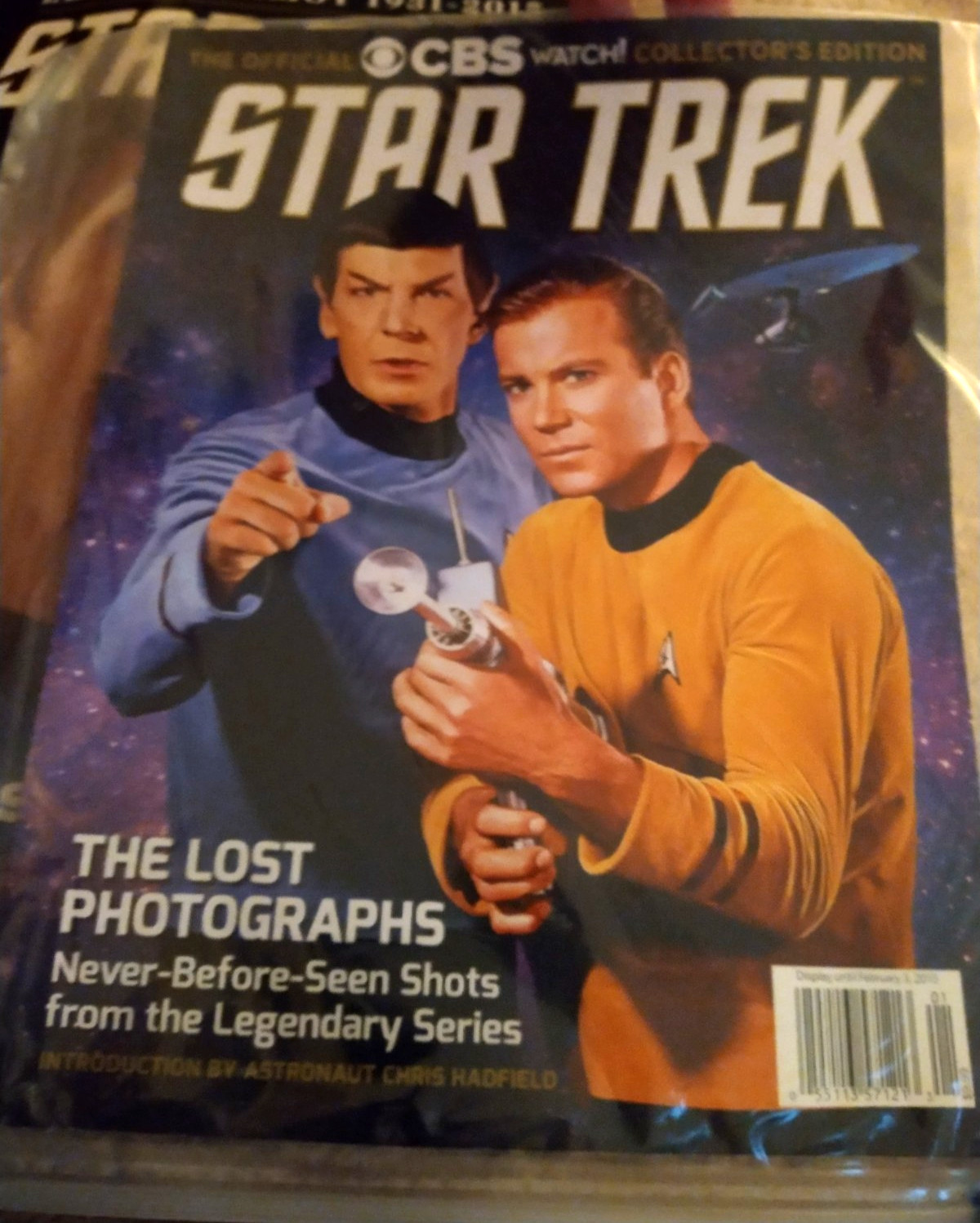 STAR TREK Leonard Nimoy SPOCK & Captain Kirk CBS Magazine 2pc set NEWS STAND