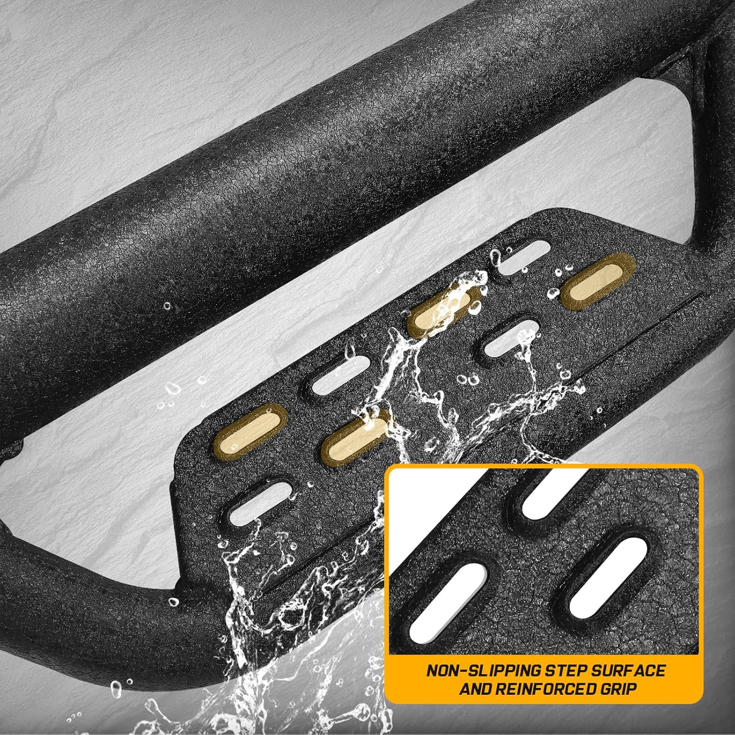 Running Boards Compatible with 2007-2021 Toyota Tundra Double Cab. Black Tundra