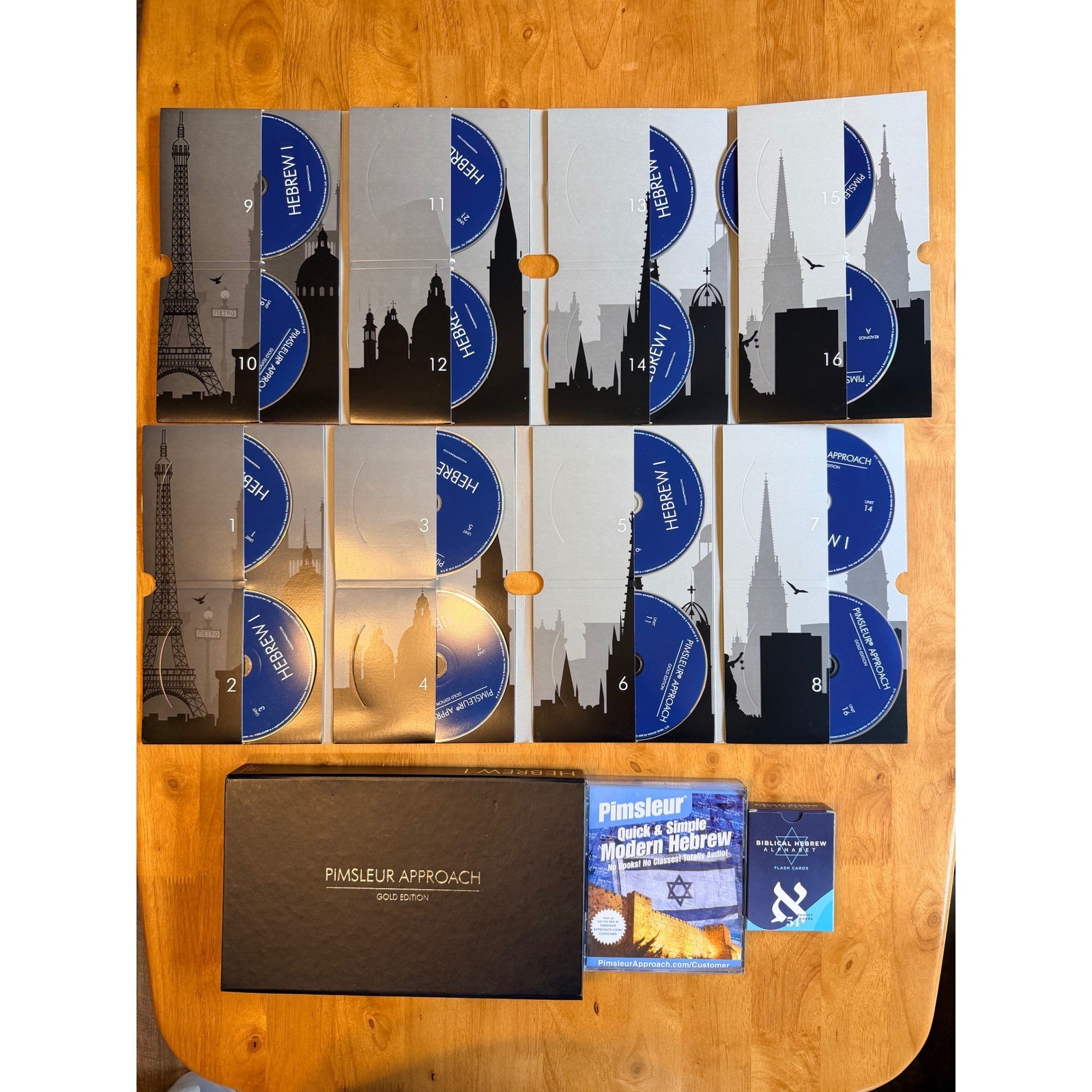 Pimsleur Approach Hebrew I Gold Edition Audio Course Flash Cards Modern Hebrew