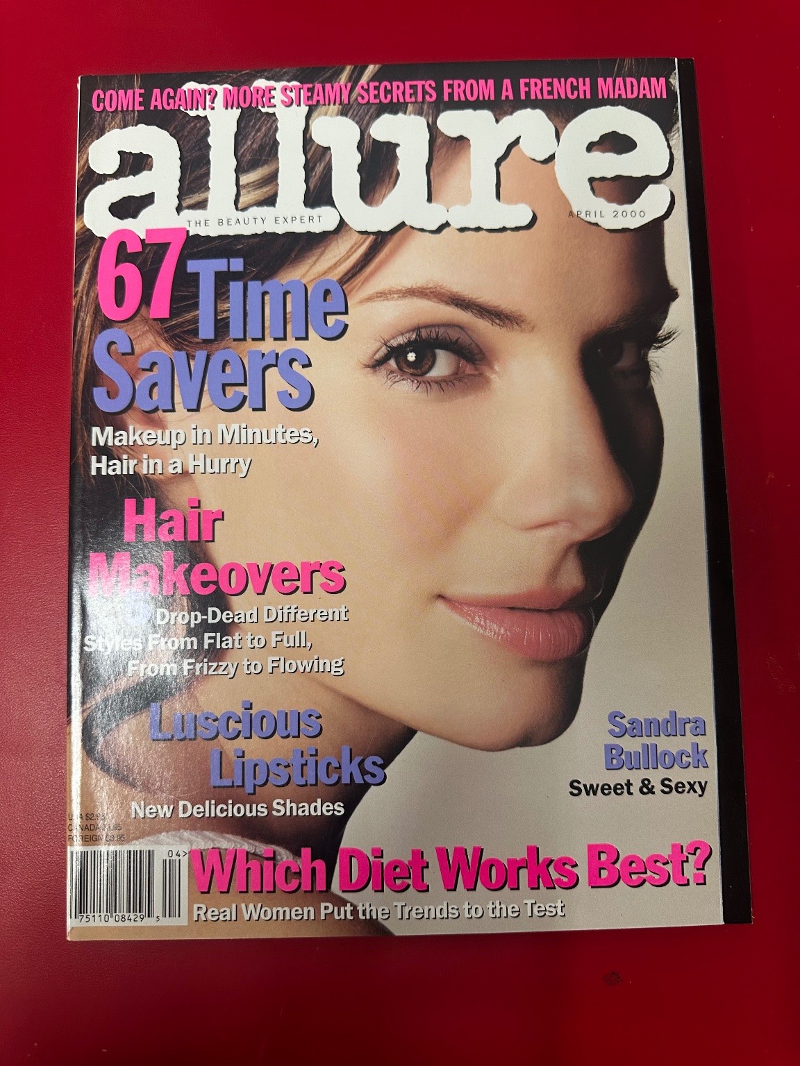 Allure Magazine April 2000 Time Savers Hair Makeovers Sandra Bullock Conde Nast