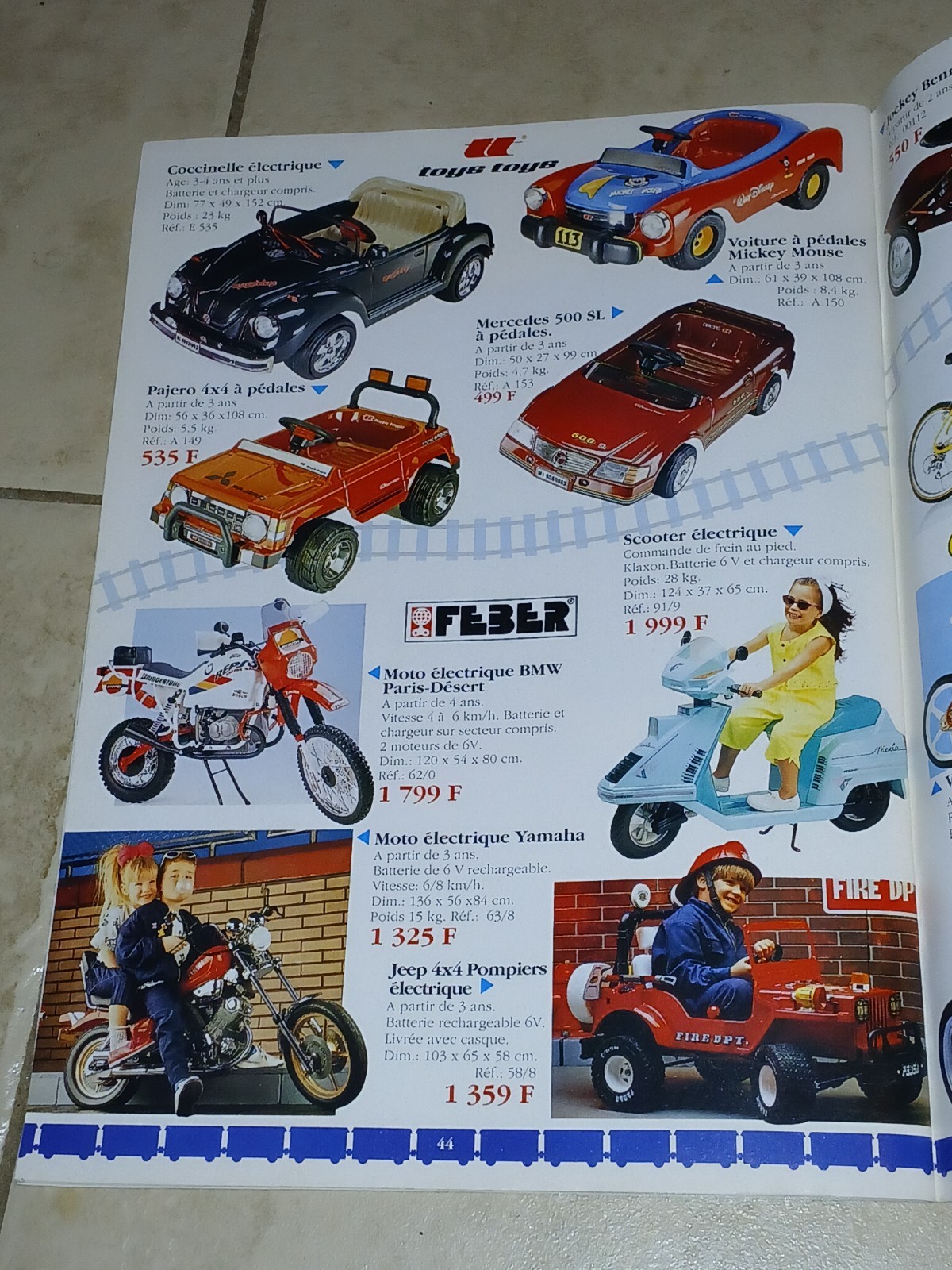 1991 Le Train Bleu Full Size Toy Catalog Full TMNT Toy Line Loaded 47 Pages