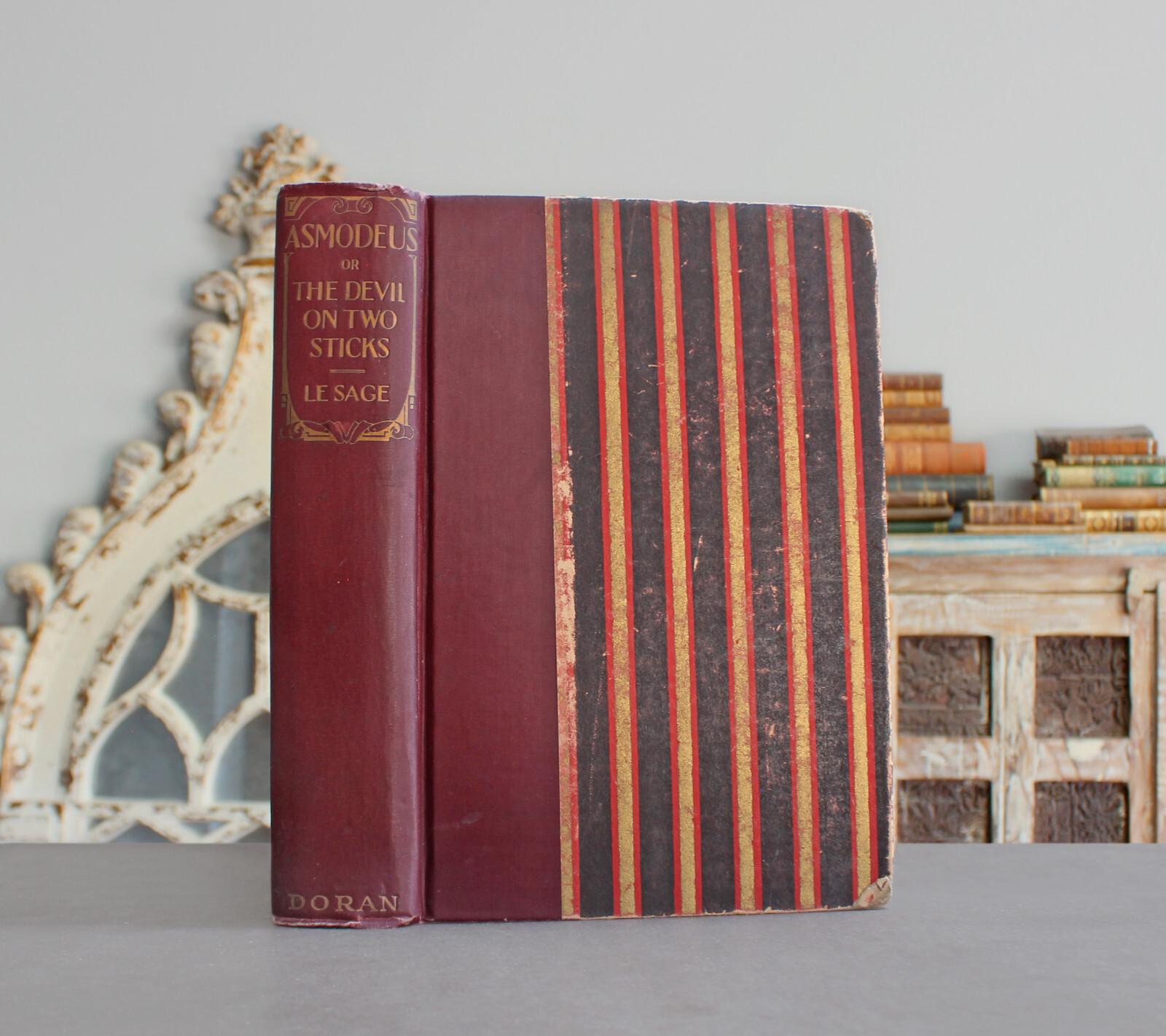 Rare Antique Old Book Devil On Two Sticks 1926 Illustrated Occult Demon Spain ⭐