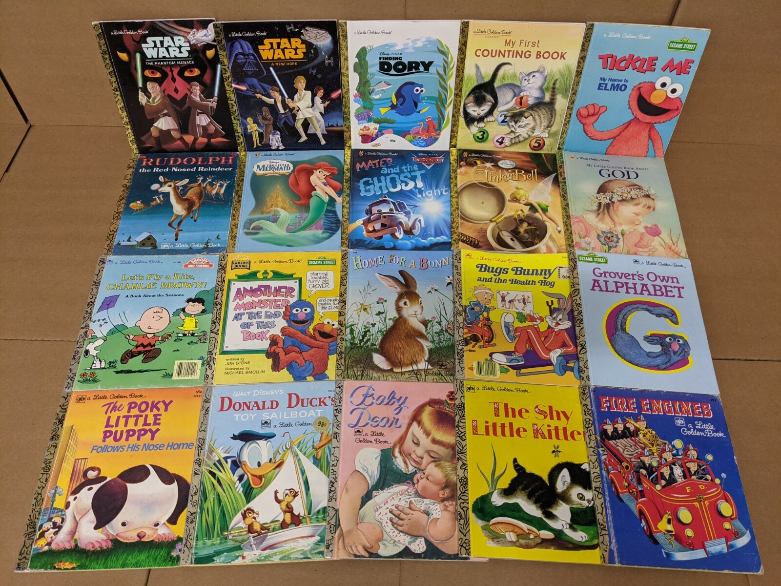 Lot of 10 A Little Golden Vintage Walt Disney Classic Kids Books MIX UNSORTED