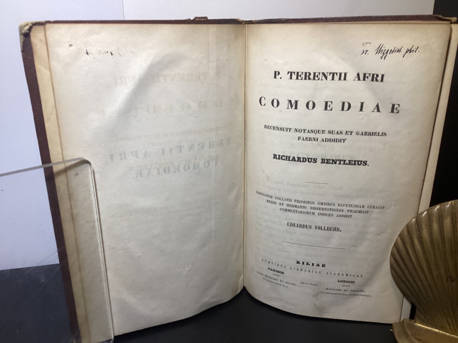 Mid-1800s P. Terentii Afri Comoediae – Richard Bentley Comedies Of Terence