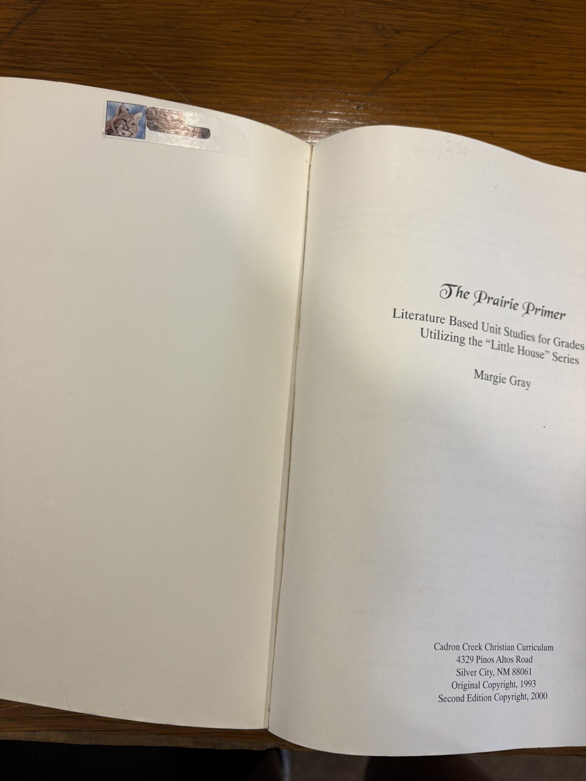 The Prairie Primer Literature Based Unit Study Little House Prairie Paperback