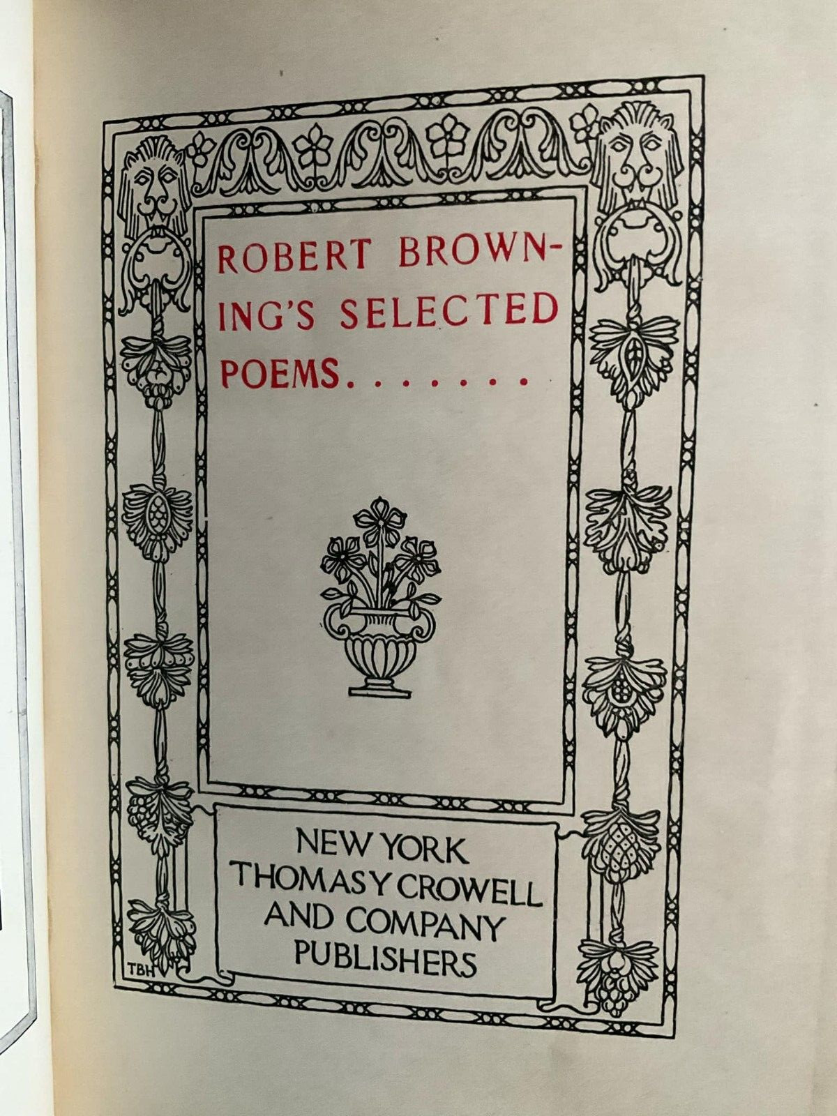 1896 POEMS OF ROBERT BROWNING From Author’s Text of 1889 *512 Pages! Very Good!
