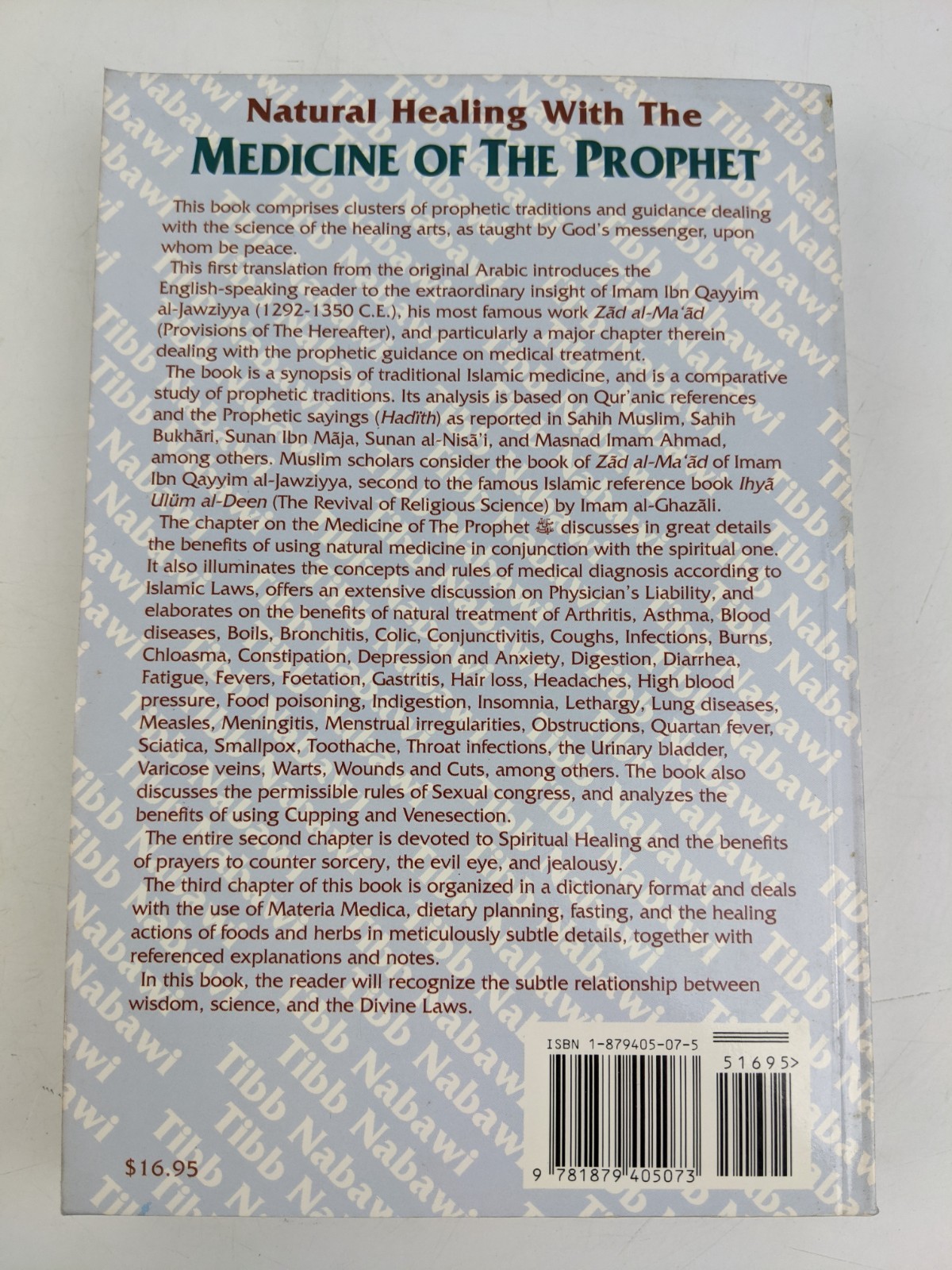 Natural Healing With Tibb Medicine: Medicine of the Prophet Muhammad Al-Akili