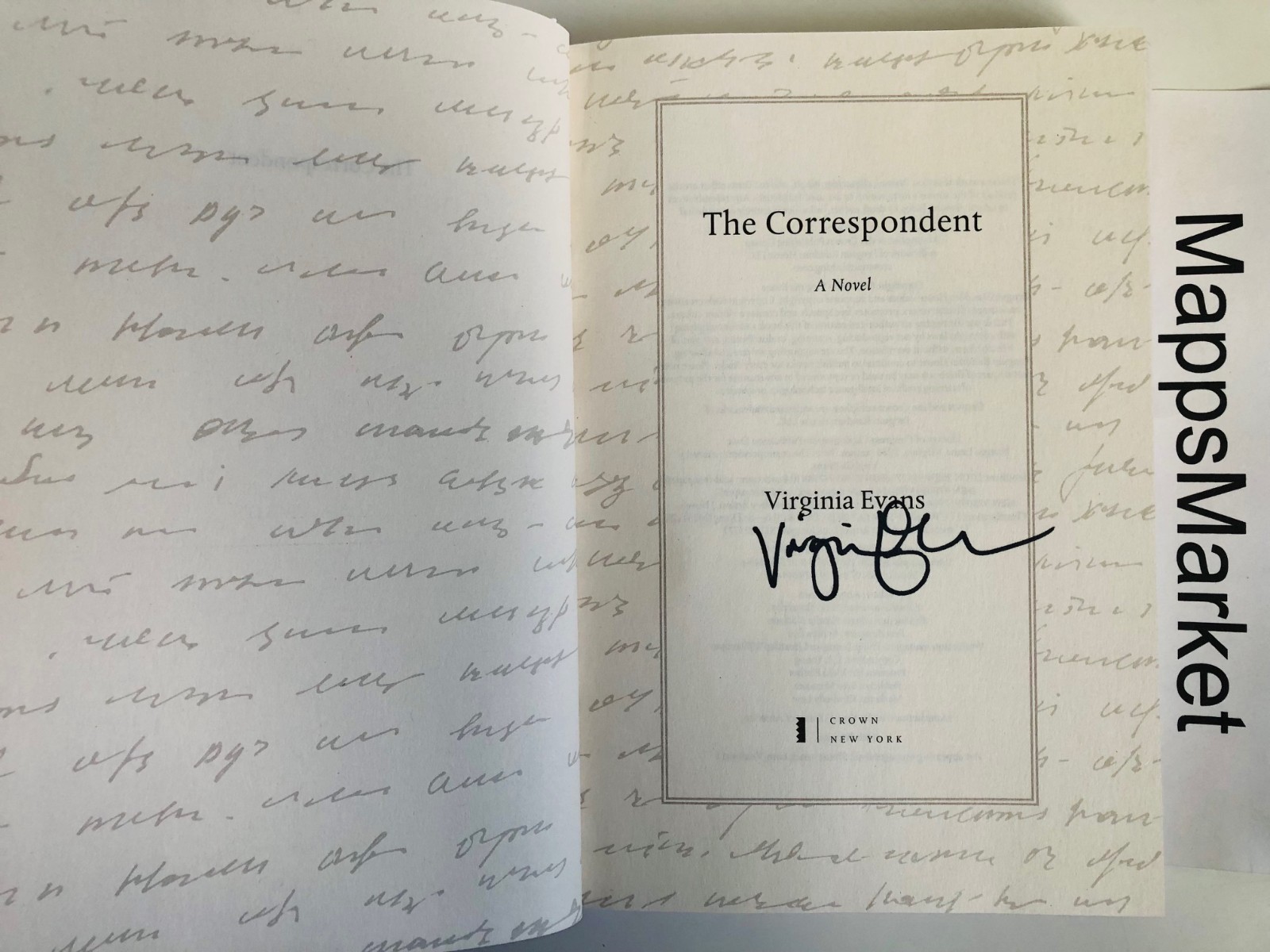 SIGNED The Correspondent: A Novel by Virginia Evans (2025, Hardcover)