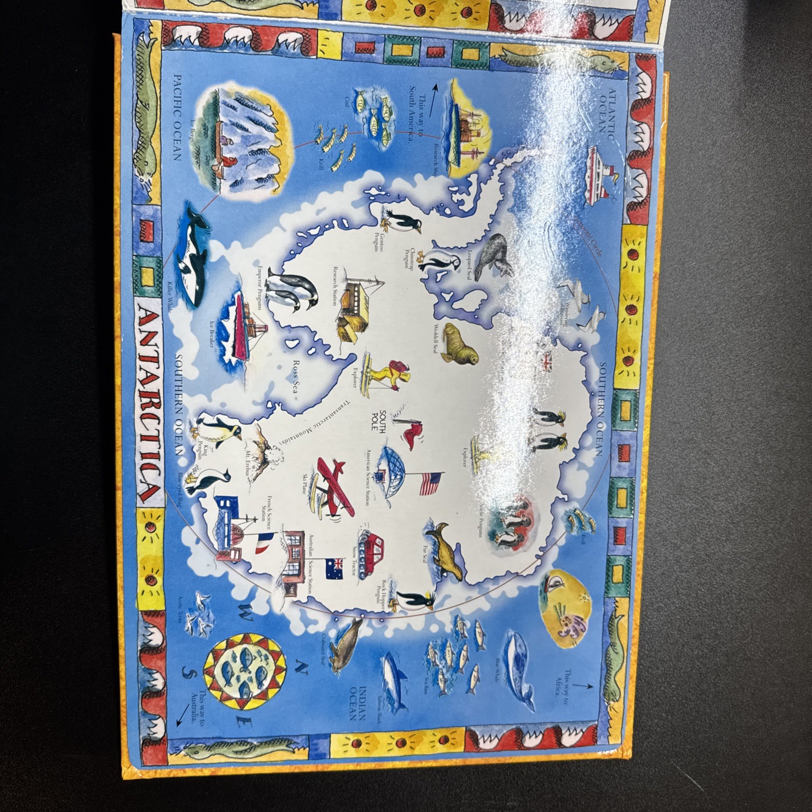 The Seven Continents World Jigsaw Book 7×48 Piece Puzzles Map Kids