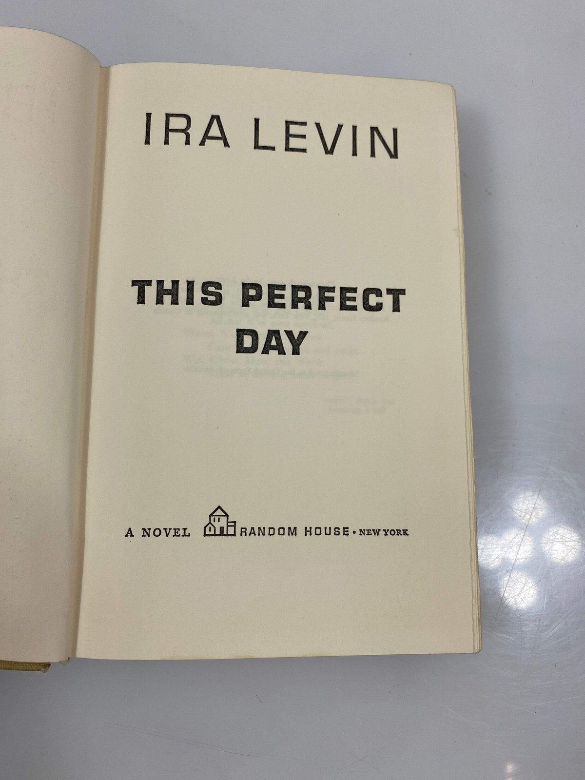 This Perfect Day by Ira Levin Random House 1970 HC