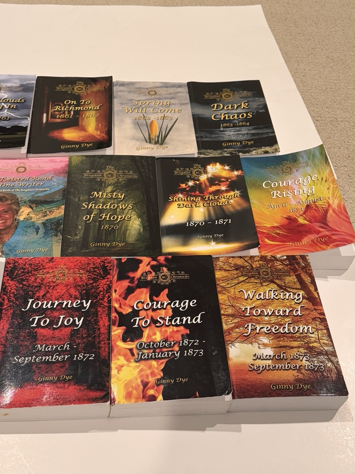 The Bregdan Chronicles GINNY DYE 13 Historical Book Lot 1-4 & 12-20