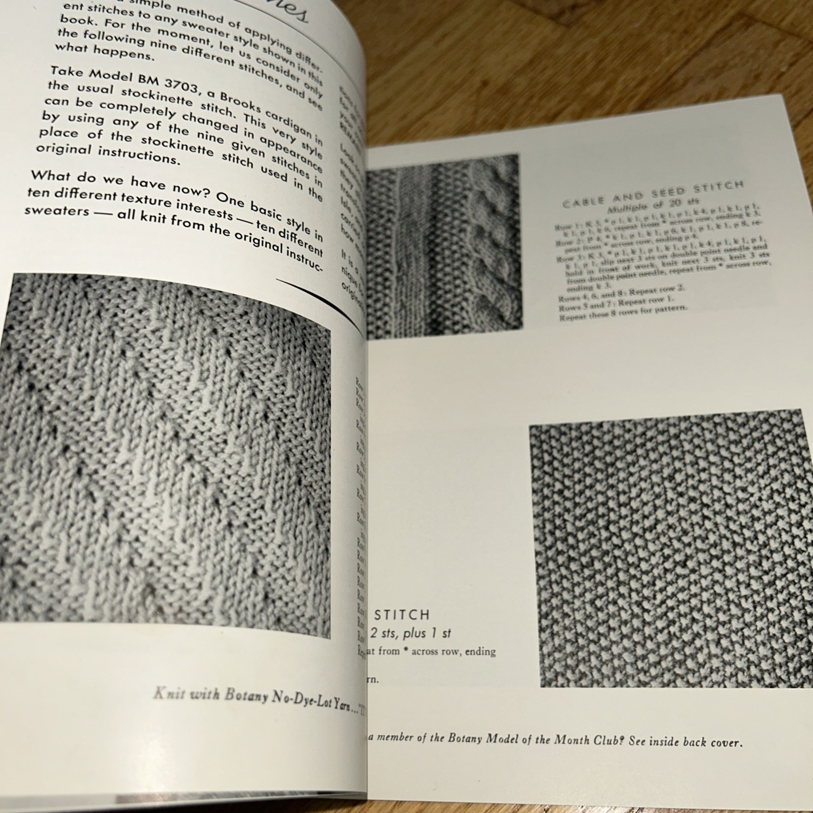 1944 KNITTED CLASSICS by BOTANY 62 Pages BOTANY WORSTED MILLS Passaic New Jersey