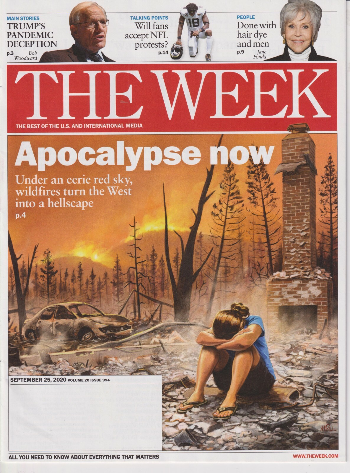 The Week September 25, 2020 Apocalypse Now , Wild Fires, Donald Trump, NFL Prote