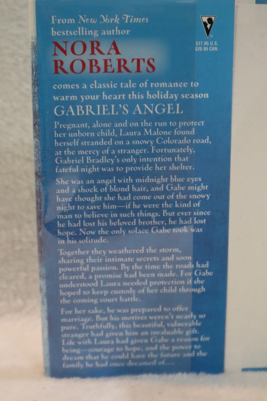 Gabriel’s Angel by Nora Roberts hardcover dust jacket ex-library