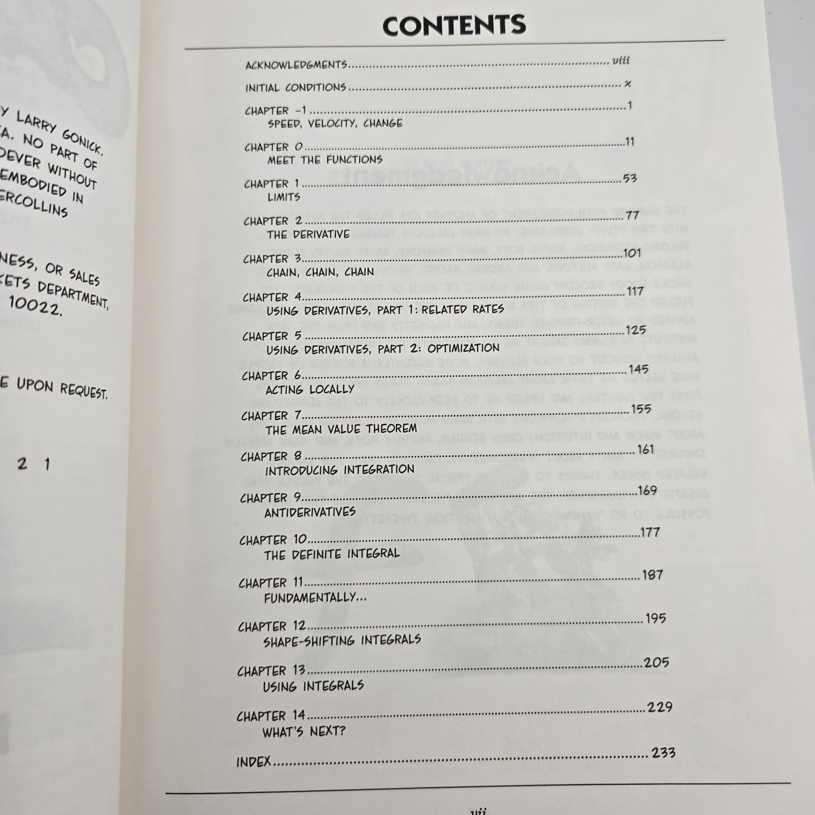 The Cartoon Guide to Calculus by Larry Gonick 2012 Paperback First Edition