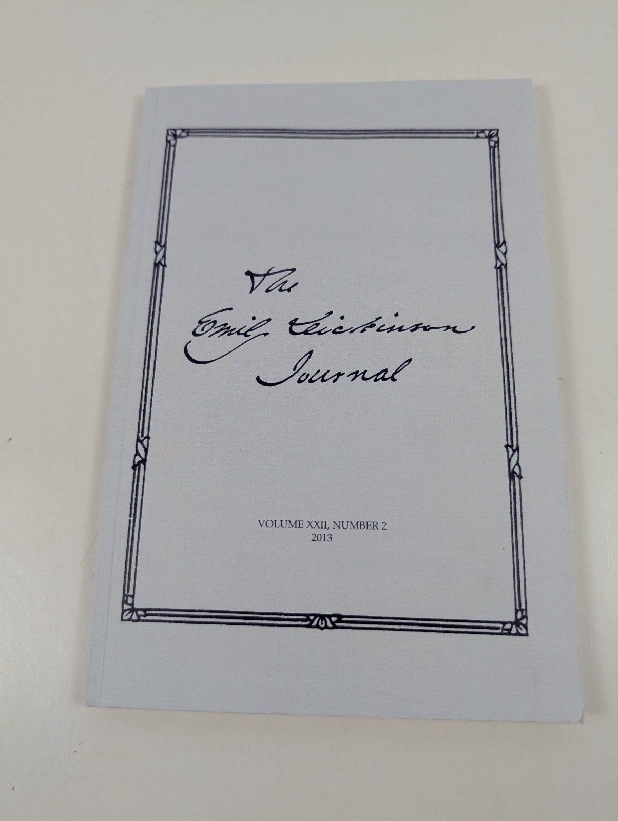 The Emily Dickinson Journal 2013 PB Johns Hopkins Univ. Press Vol XXII number 2