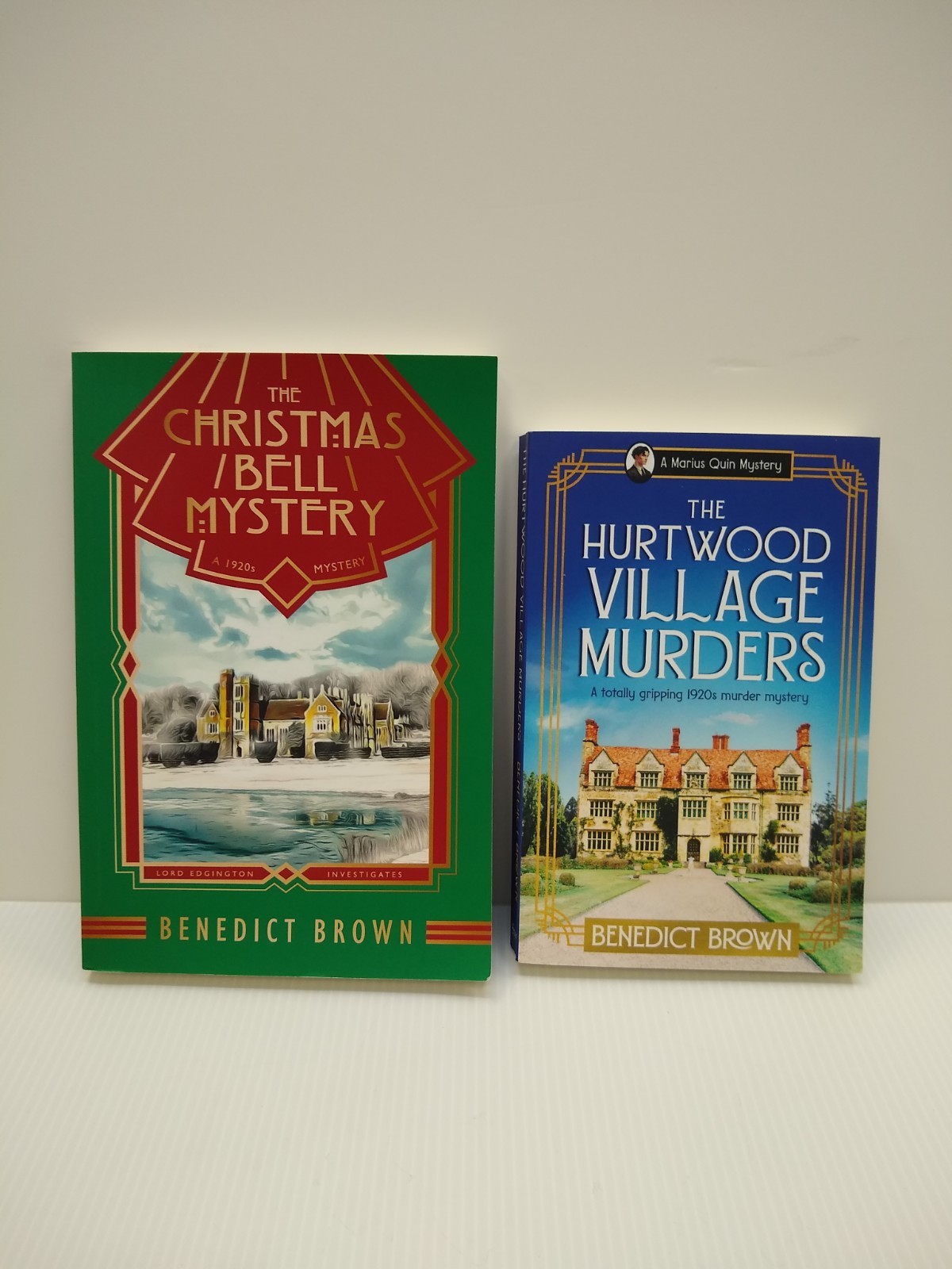 Lot Of 2 Benedict Brown Books The Christmas Bell Mystery And The Hurtwood…