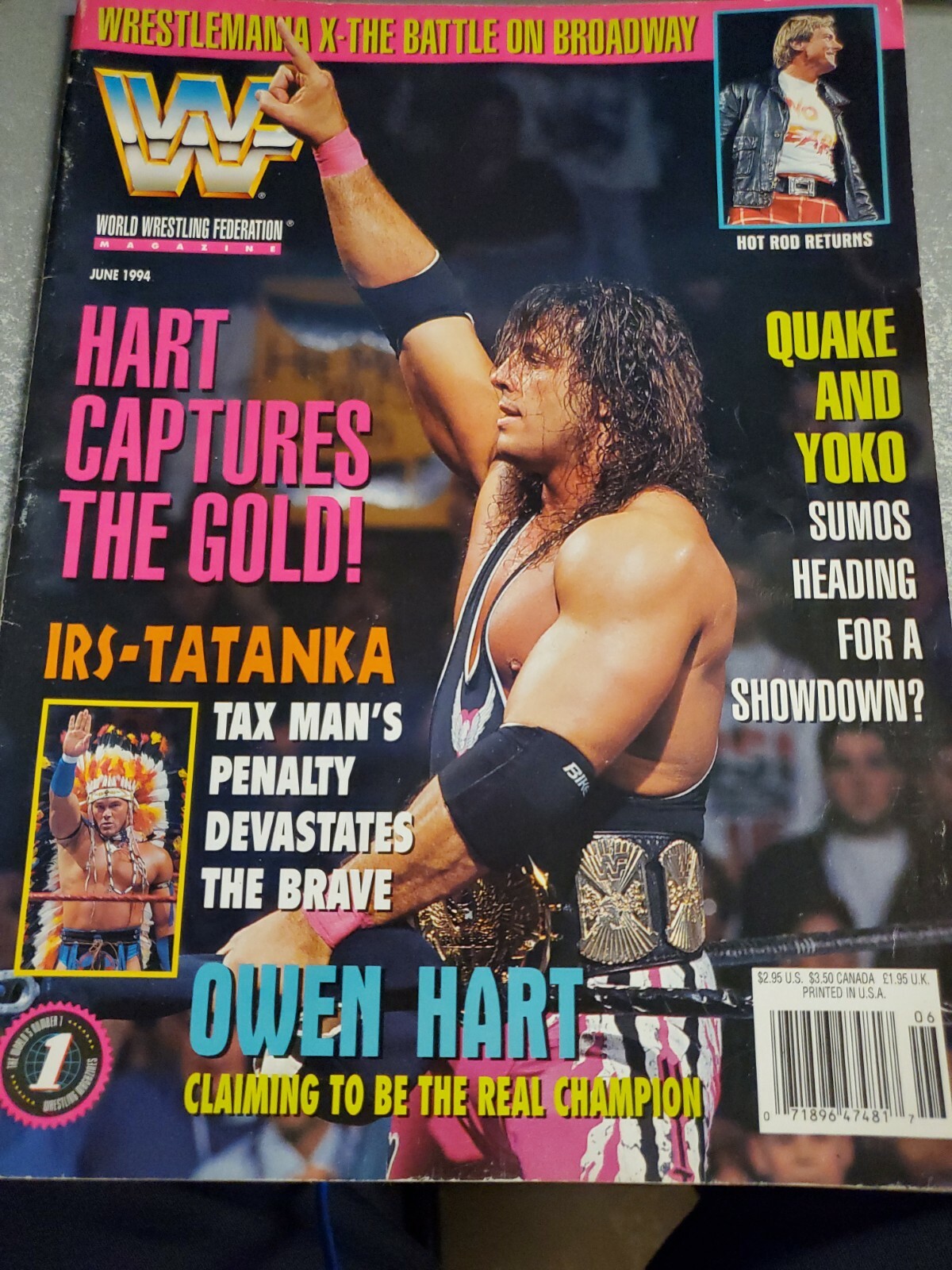 WWF World Wrestling Federation Magazine June 1994 Vol 13 Number 6 Does Not Apply