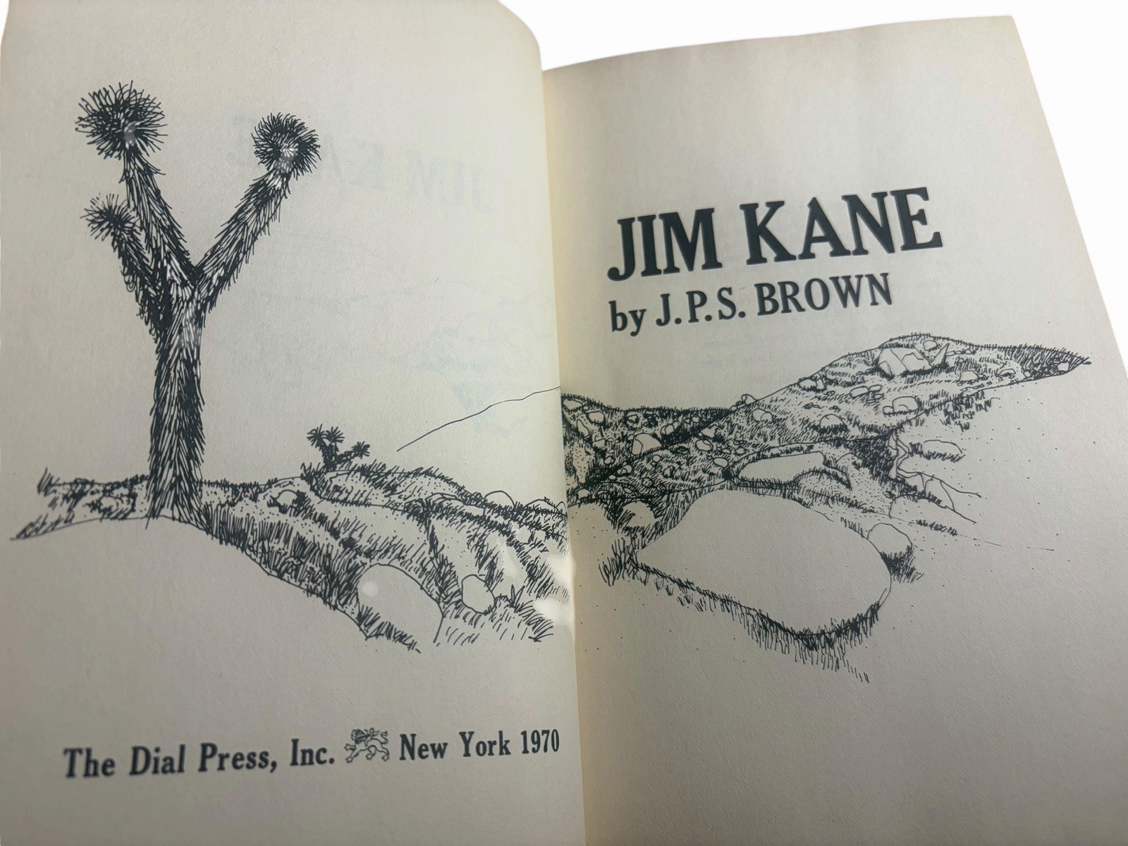 SIGNED Jim Kane J.P.S. Brown The Dial Press 1970 1st Ed 2nd Print HC/DJ NF/VG