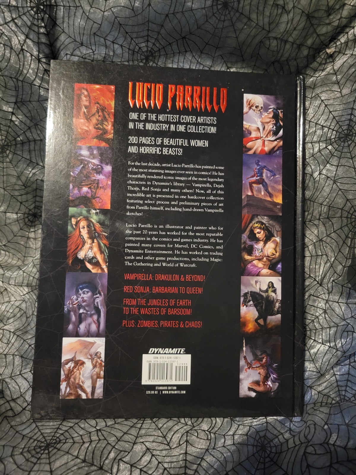 Dynamite Art of Lucio Parrillo 2020 Standard Hardcover Book Vampirella Red Sonja