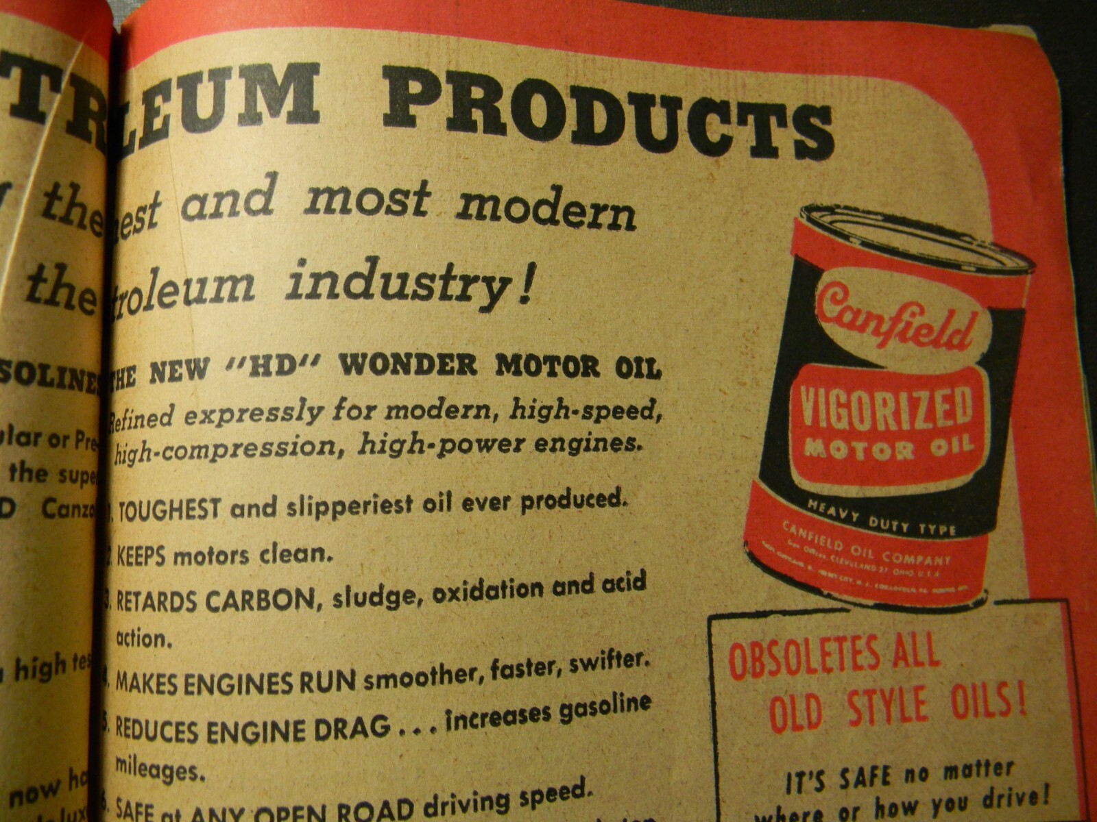 1952 Canfield Oil Co. Book of Household Hints 47 pages Chicago area