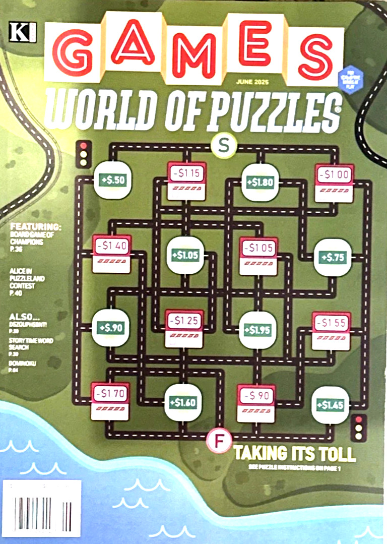 GAMES WORLD OF PUZZLES MAGAZINE | JUNE 2025