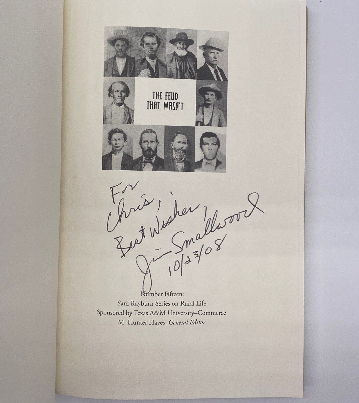 Signed First Edition The Feud That Wasn’t With Dust Jacket James M Smallwood