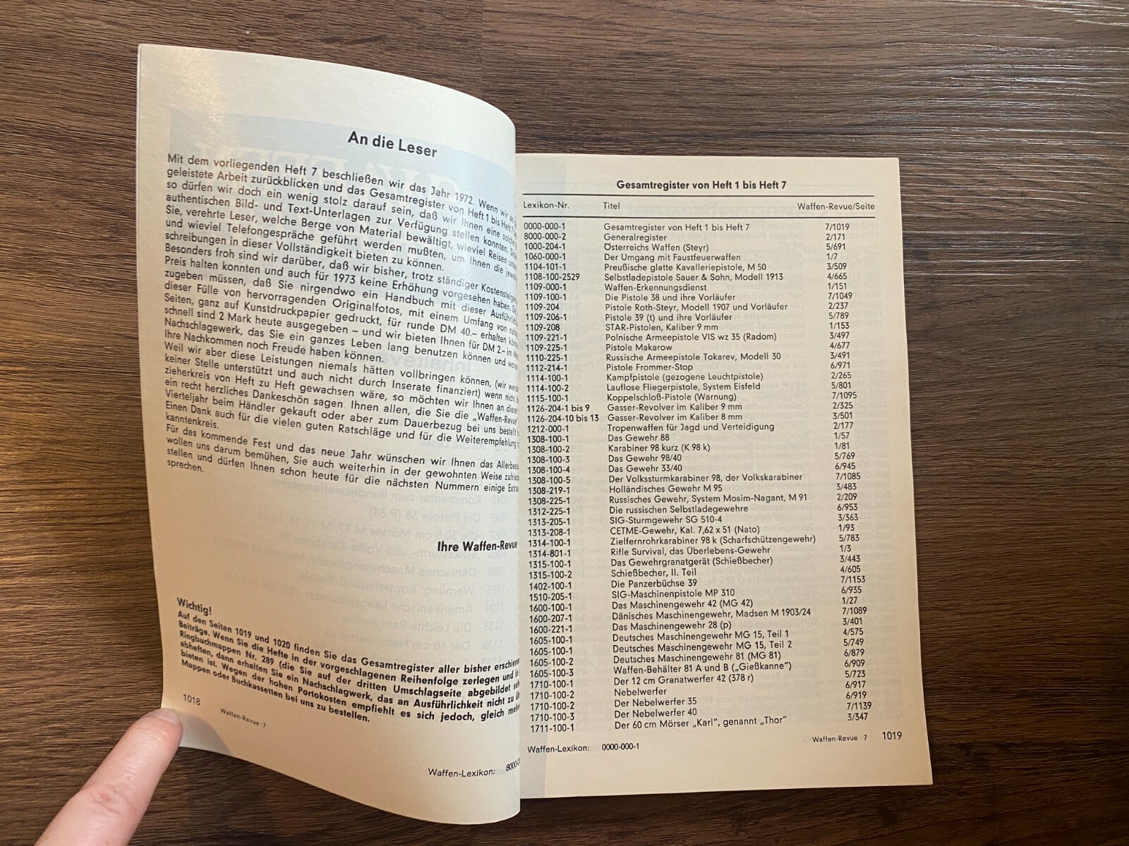WAFFEN REVUE, Nr. 7 1972, Der Osterreichische 30,5cm Morser, German Magazine